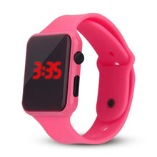Load image into Gallery viewer, Clock Thin Square provide Digital accurate Fashion and Plastic Watch Ultra precise time Sporting It LED Wrist keeping