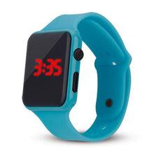 Load image into Gallery viewer, Clock Thin Square provide Digital accurate Fashion and Plastic Watch Ultra precise time Sporting It LED Wrist keeping